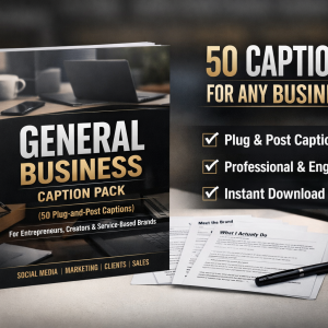 Plug-and-Post Business Caption Pack